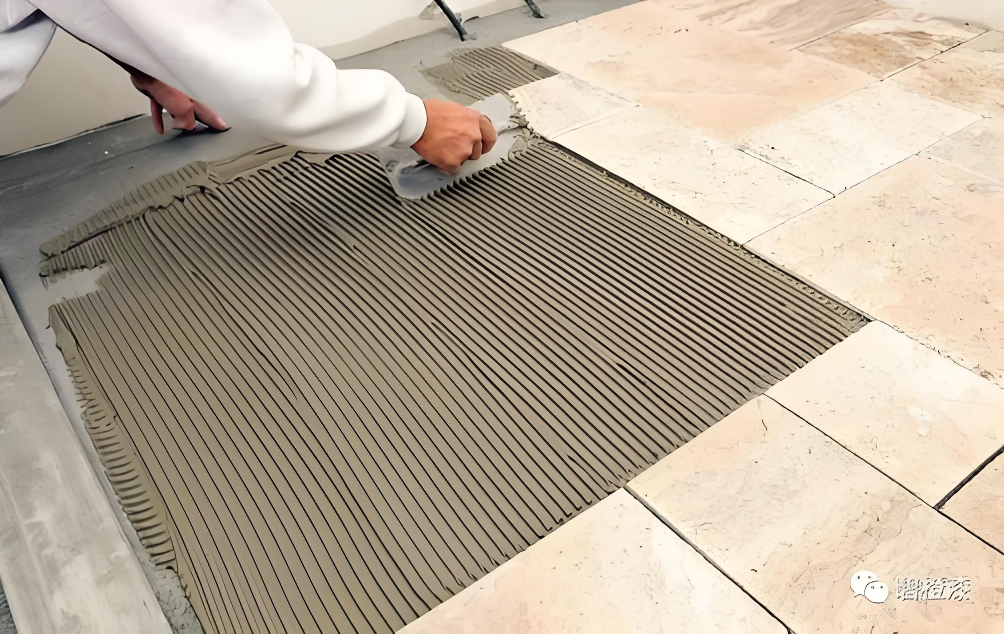Tile Adhesive application