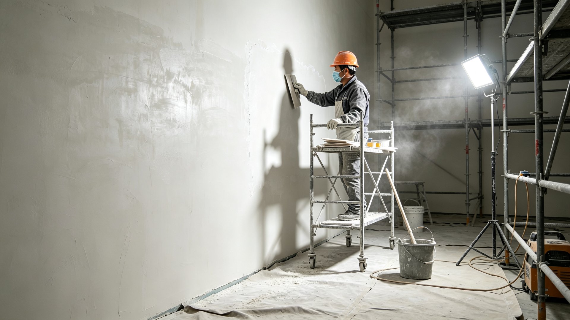 Wall putty application with HEMC thickener